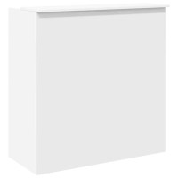 Produktbild för Receptionsdisk vit 100x50x103,5 cm konstruerat trä