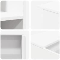 Produktbild för Receptionsdisk vit 100x50x103,5 cm konstruerat trä