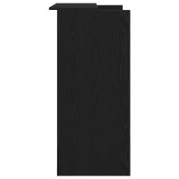 Produktbild för Receptionsdisk svart ek 100x50x103,5 cm konstruerat trä