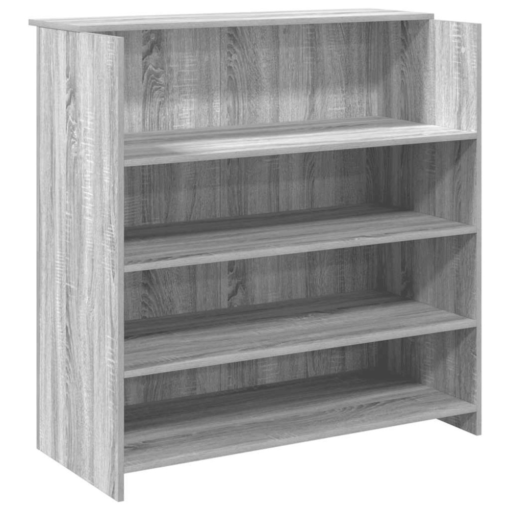Produktbild för Receptionsdisk grå sonoma 100x50x103,5 cm konstruerat trä