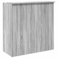 Produktbild för Receptionsdisk grå sonoma 100x50x103,5 cm konstruerat trä