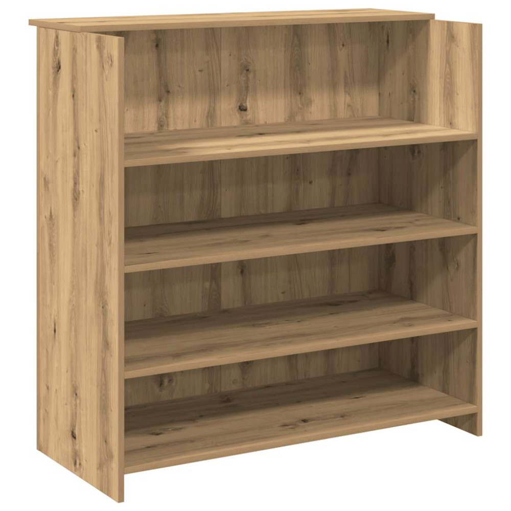 Produktbild för Receptionsdisk artisan ek 100x50x103,5 cm konstruerat trä