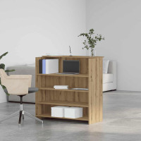 Produktbild för Receptionsdisk artisan ek 100x50x103,5 cm konstruerat trä