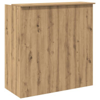 Produktbild för Receptionsdisk artisan ek 100x50x103,5 cm konstruerat trä