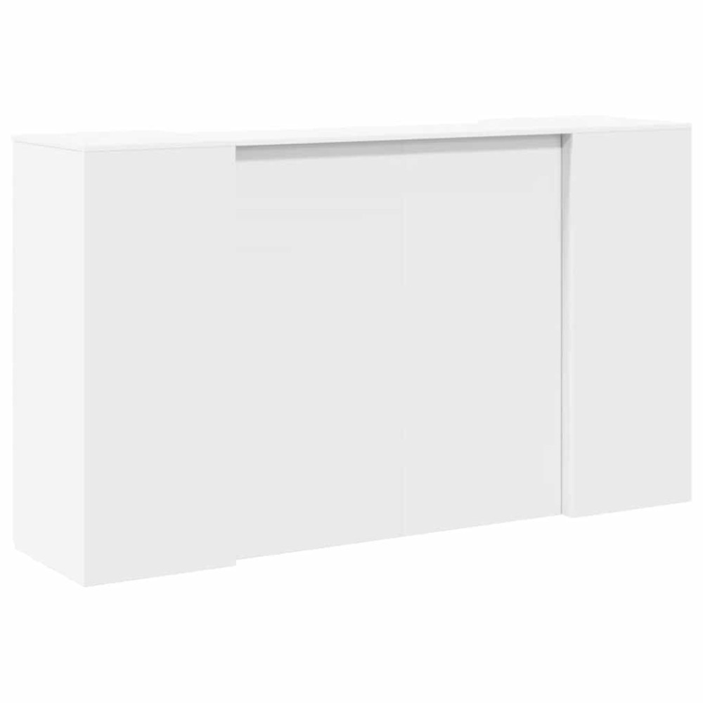 Produktbild för Receptionsdisk vit 180x50x103,5 cm konstruerat trä