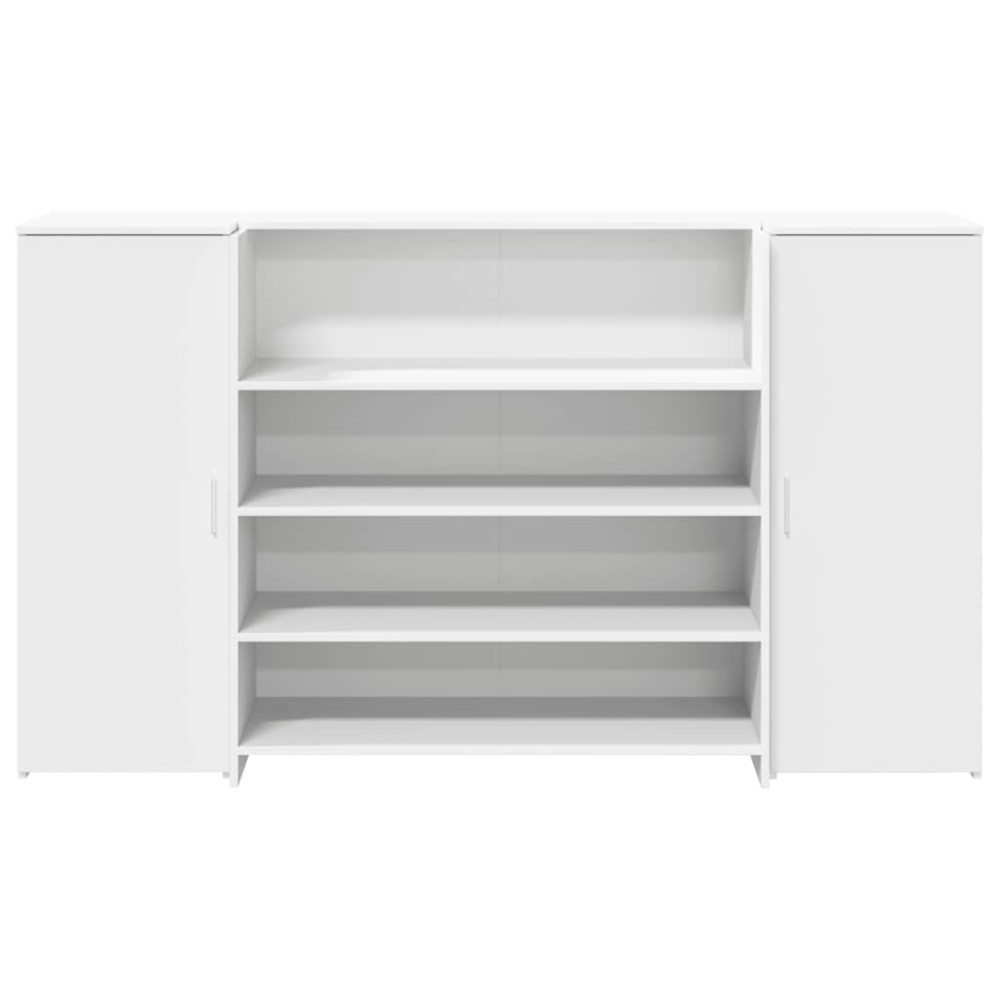 Produktbild för Receptionsdisk vit 180x50x103,5 cm konstruerat trä