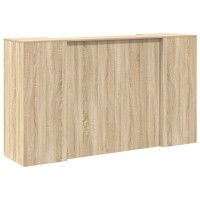 Produktbild för Receptionsdisk sonoma-ek 180x50x103,5 cm konstruerat trä