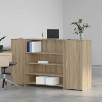 Produktbild för Receptionsdisk sonoma-ek 180x50x103,5 cm konstruerat trä