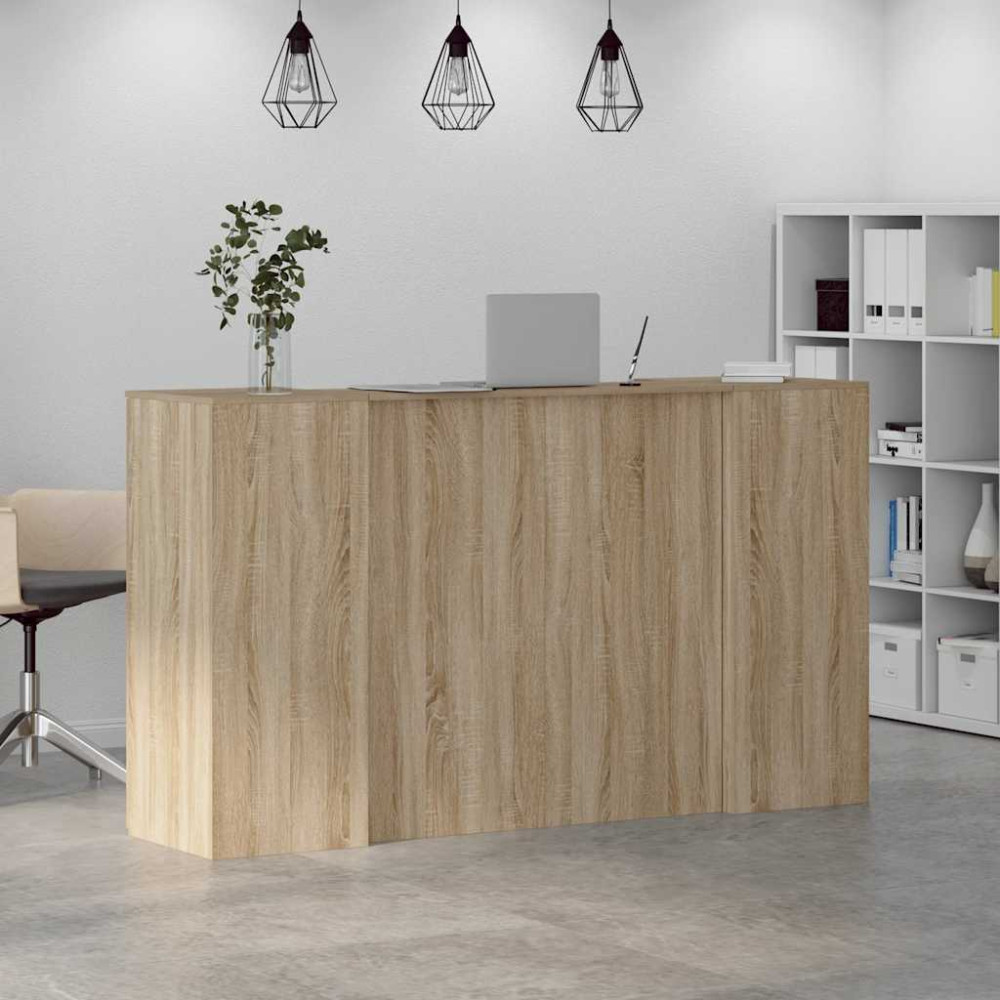 Produktbild för Receptionsdisk sonoma-ek 180x50x103,5 cm konstruerat trä