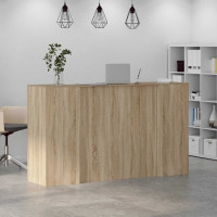 Produktbild för Receptionsdisk sonoma-ek 180x50x103,5 cm konstruerat trä