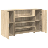 Produktbild för Receptionsdisk sonoma-ek 180x50x103,5 cm konstruerat trä
