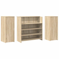 Produktbild för Receptionsdisk sonoma-ek 180x50x103,5 cm konstruerat trä