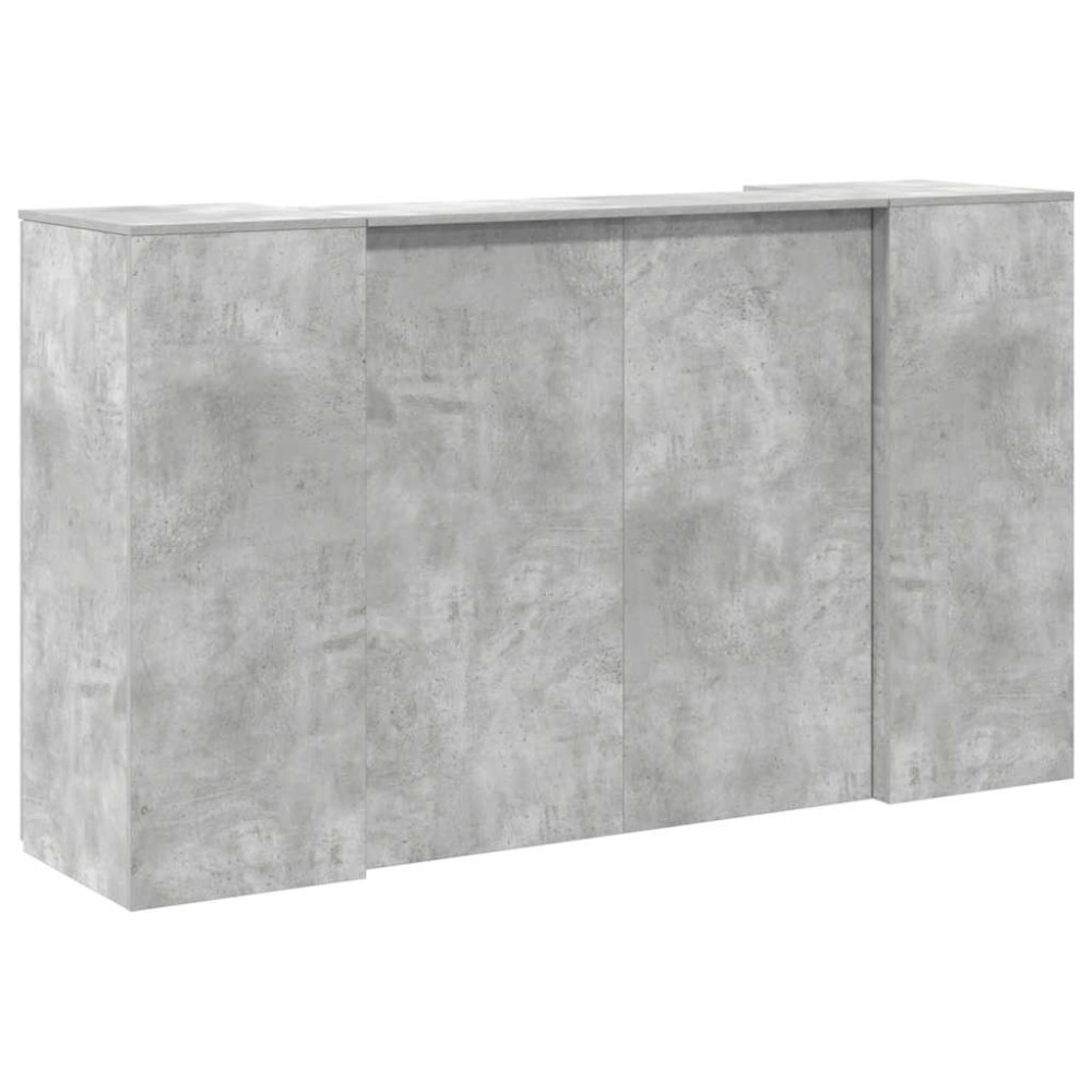 Produktbild för Receptionsdisk betonggrå 180x50x103,5 cm konstruerat trä