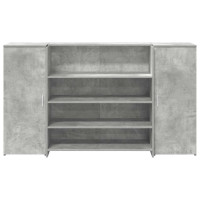 Produktbild för Receptionsdisk betonggrå 180x50x103,5 cm konstruerat trä