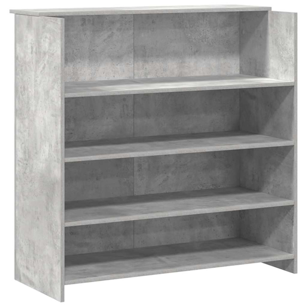 Produktbild för Receptionsdisk betonggrå 180x50x103,5 cm konstruerat trä