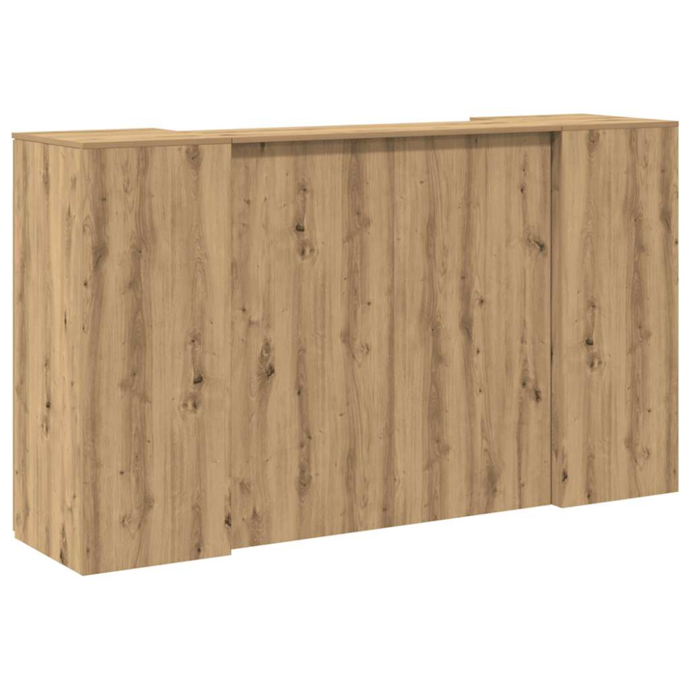 Produktbild för Receptionsdisk artisan ek 180x50x103,5 cm konstruerat trä
