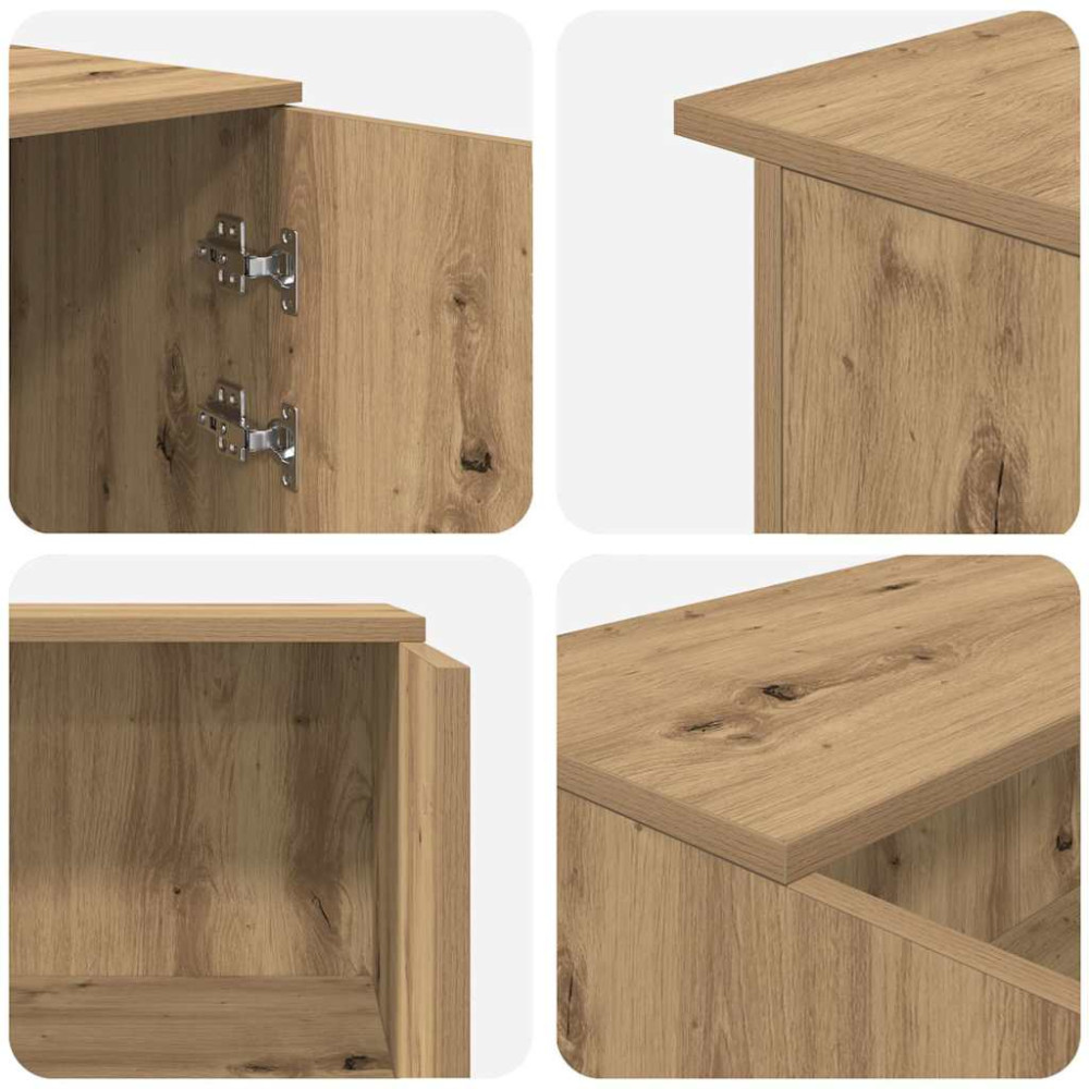 Produktbild för Receptionsdisk artisan ek 180x50x103,5 cm konstruerat trä
