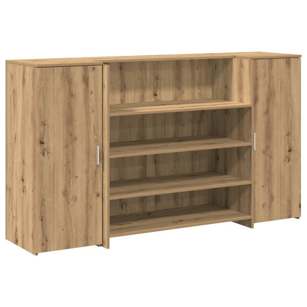 Produktbild för Receptionsdisk artisan ek 180x50x103,5 cm konstruerat trä