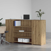 Produktbild för Receptionsdisk artisan ek 180x50x103,5 cm konstruerat trä