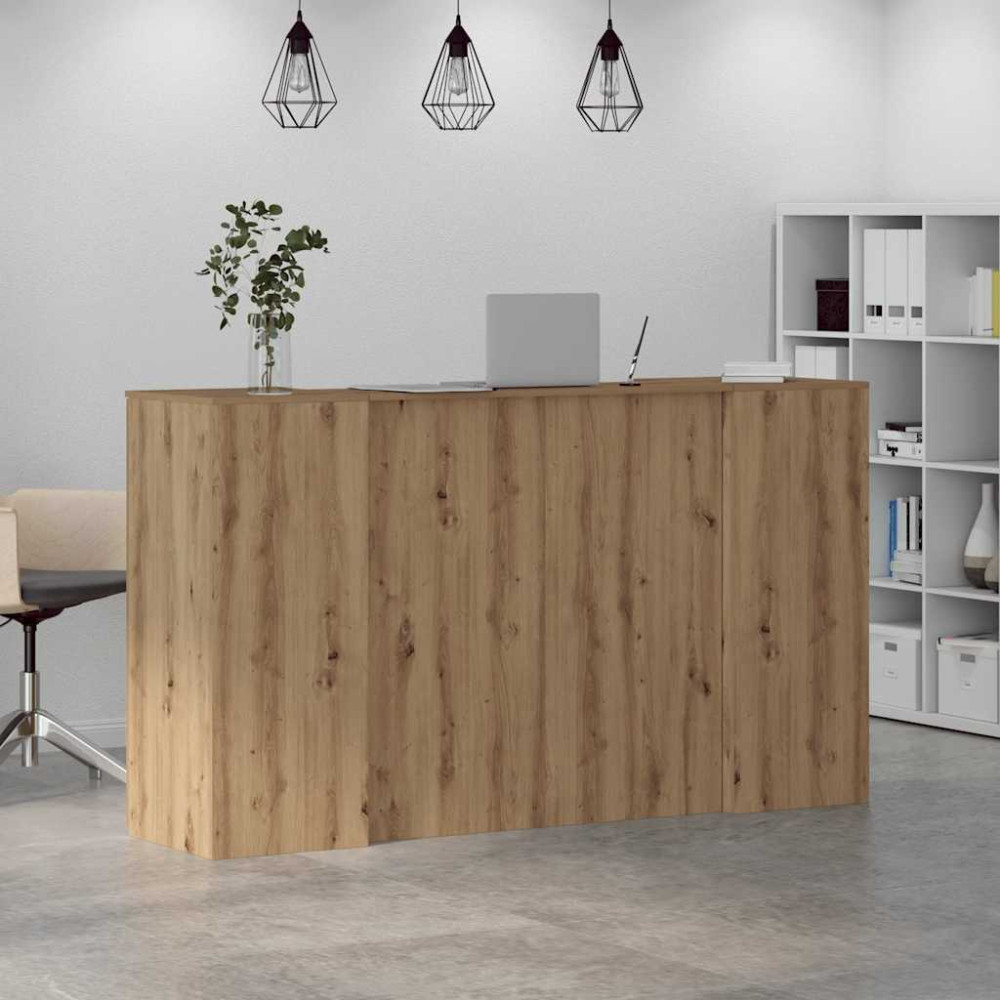 Produktbild för Receptionsdisk artisan ek 180x50x103,5 cm konstruerat trä