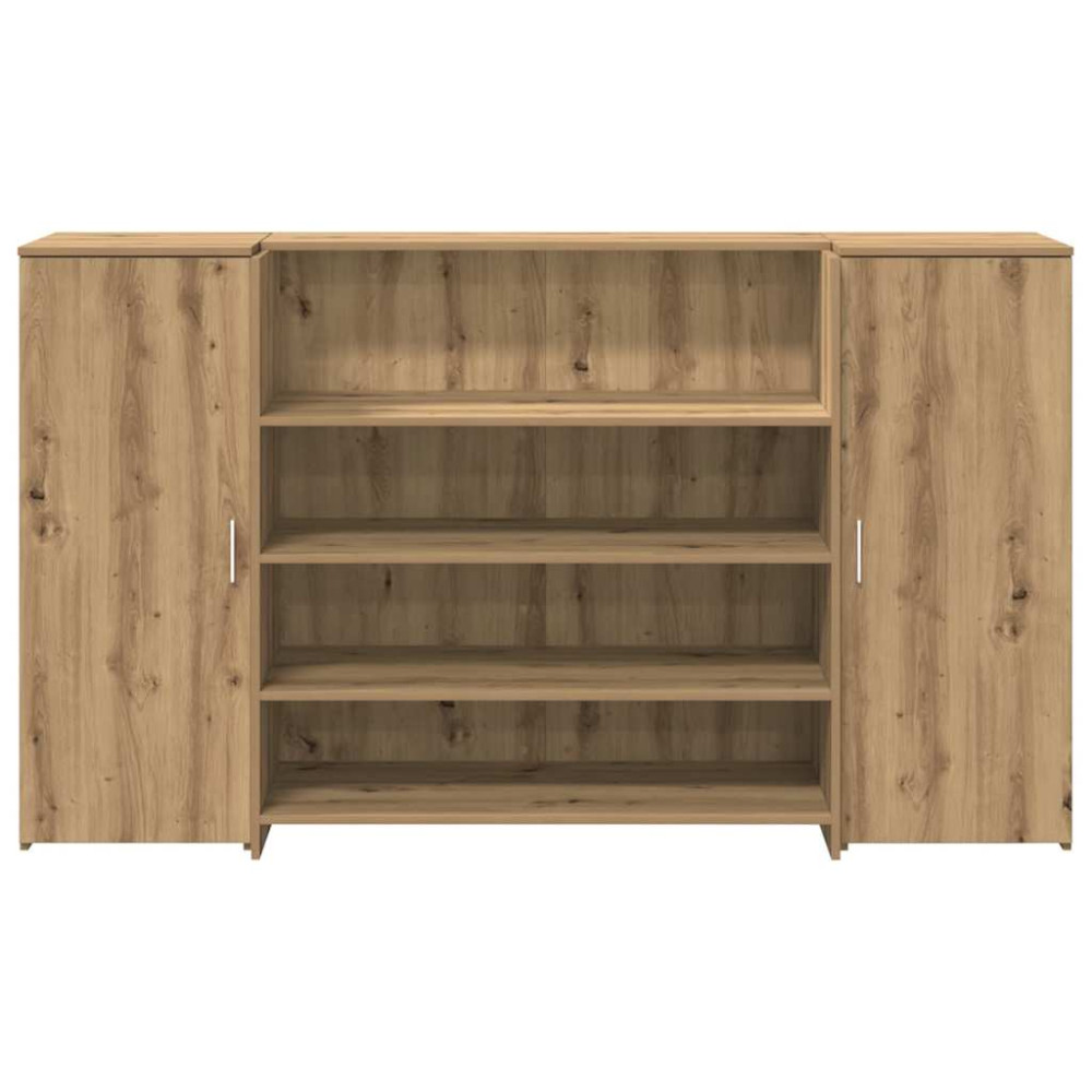 Produktbild för Receptionsdisk artisan ek 180x50x103,5 cm konstruerat trä