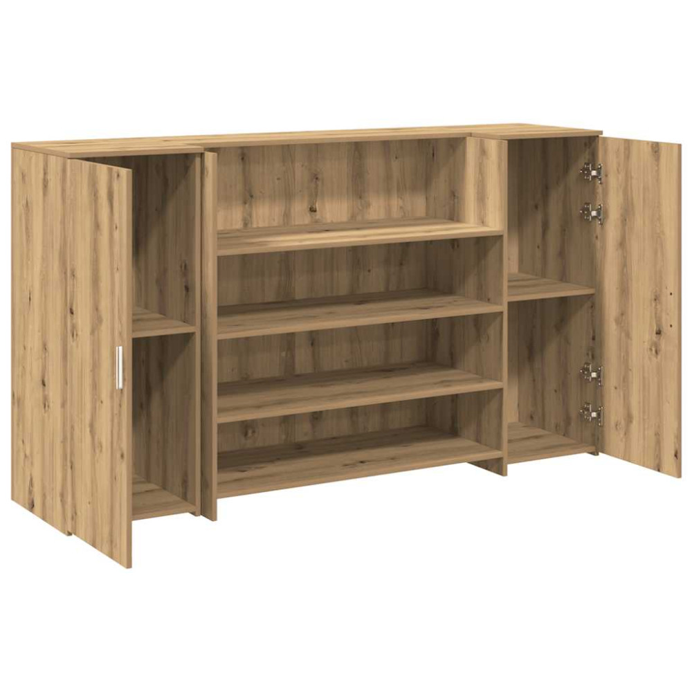 Produktbild för Receptionsdisk artisan ek 180x50x103,5 cm konstruerat trä