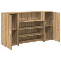 Produktbild för Receptionsdisk artisan ek 180x50x103,5 cm konstruerat trä