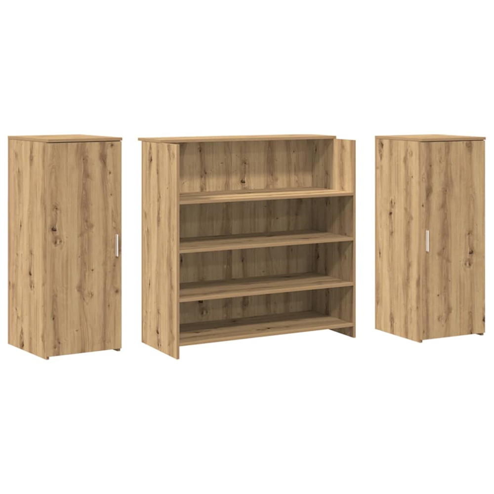 Produktbild för Receptionsdisk artisan ek 180x50x103,5 cm konstruerat trä