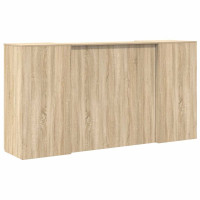 Produktbild för Receptionsdisk sonoma-ek 200x50x103,5 cm konstruerat trä