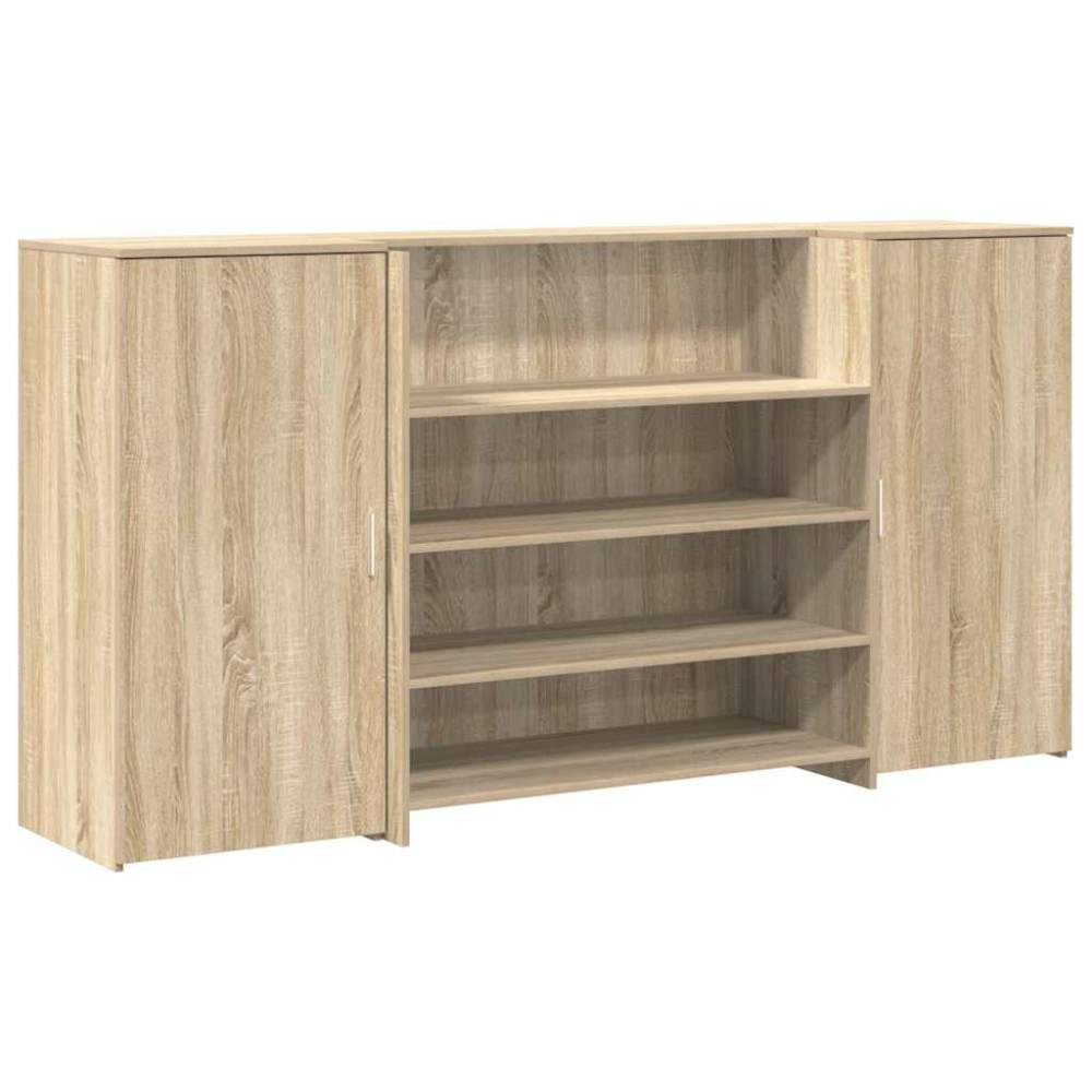 Produktbild för Receptionsdisk sonoma-ek 200x50x103,5 cm konstruerat trä