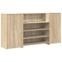 Produktbild för Receptionsdisk sonoma-ek 200x50x103,5 cm konstruerat trä