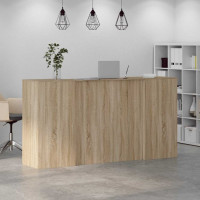 Produktbild för Receptionsdisk sonoma-ek 200x50x103,5 cm konstruerat trä
