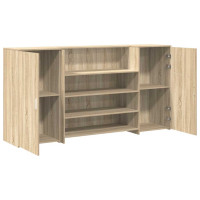 Produktbild för Receptionsdisk sonoma-ek 200x50x103,5 cm konstruerat trä