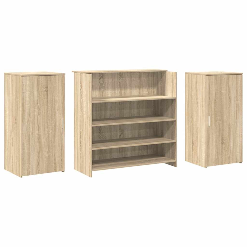 Produktbild för Receptionsdisk sonoma-ek 200x50x103,5 cm konstruerat trä