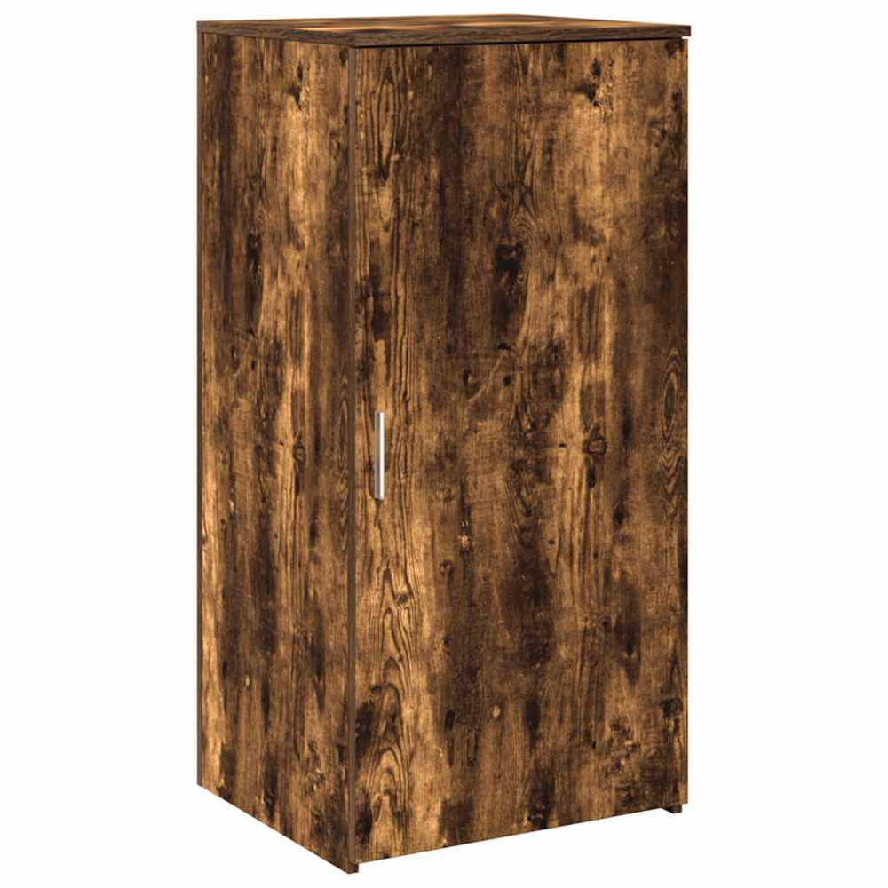 Produktbild för Receptionsdisk rökfärgad ek 200x50x103,5 cm konstruerat trä