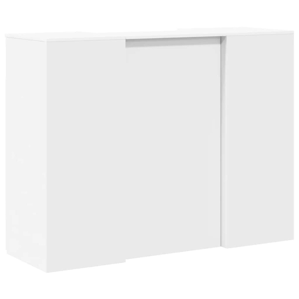 Produktbild för Receptionsdisk vit 135x50x103,5 cm konstruerat trä