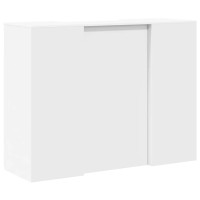 Produktbild för Receptionsdisk vit 135x50x103,5 cm konstruerat trä
