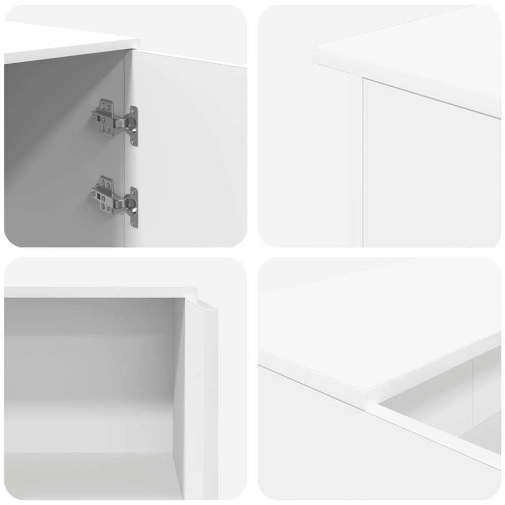 Produktbild för Receptionsdisk vit 135x50x103,5 cm konstruerat trä