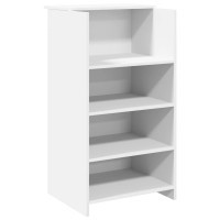 Produktbild för Receptionsdisk vit 135x50x103,5 cm konstruerat trä