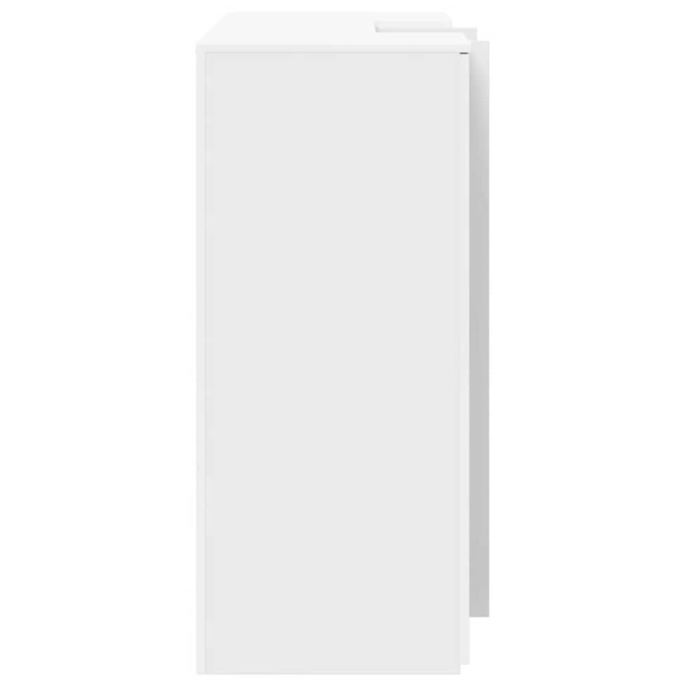 Produktbild för Receptionsdisk vit 135x50x103,5 cm konstruerat trä