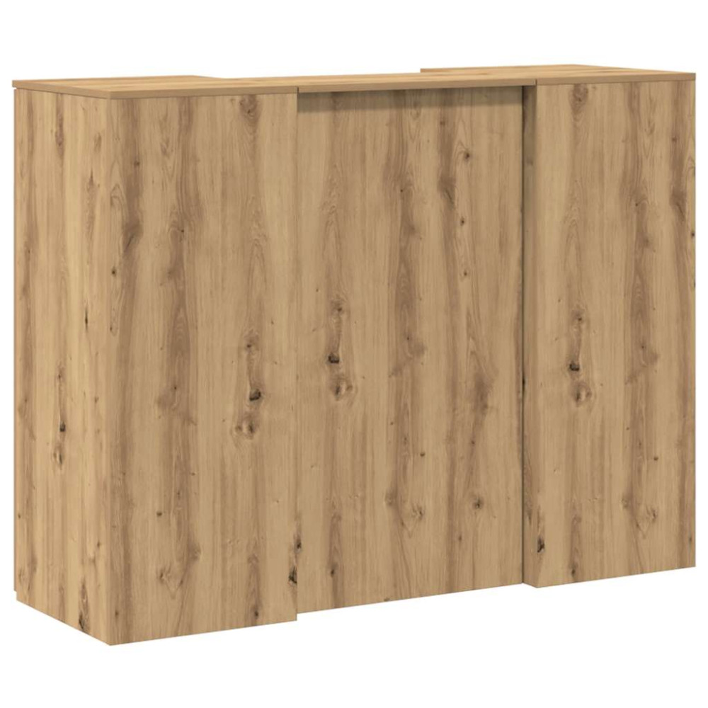 Produktbild för Receptionsdisk artisan ek 135x50x103,5 cm konstruerat trä
