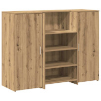 Produktbild för Receptionsdisk artisan ek 135x50x103,5 cm konstruerat trä