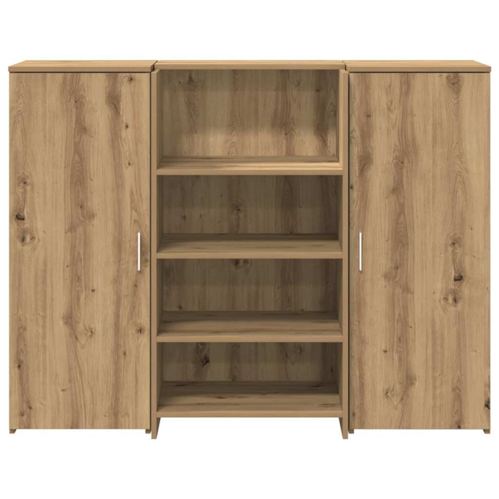 Produktbild för Receptionsdisk artisan ek 135x50x103,5 cm konstruerat trä