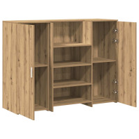 Produktbild för Receptionsdisk artisan ek 135x50x103,5 cm konstruerat trä