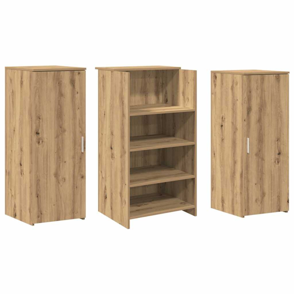 Produktbild för Receptionsdisk artisan ek 135x50x103,5 cm konstruerat trä