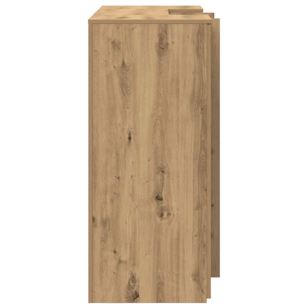 Produktbild för Receptionsdisk artisan ek 135x50x103,5 cm konstruerat trä