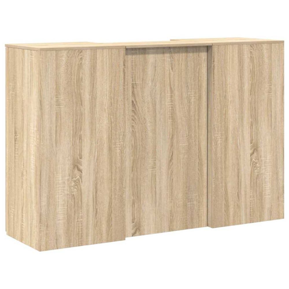 Produktbild för Receptionsdisk sonoma-ek 155x50x103,5 cm konstruerat trä