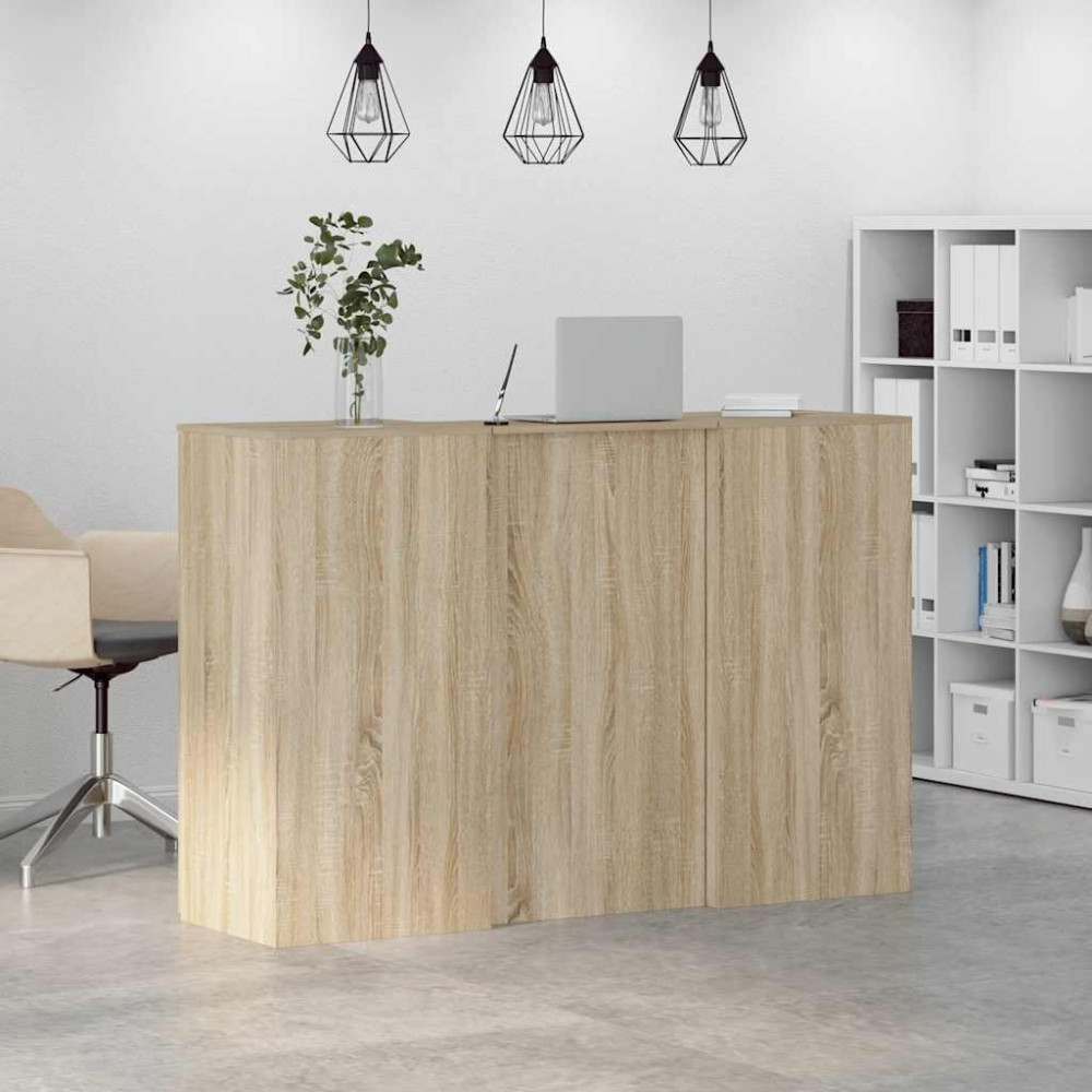 Produktbild för Receptionsdisk sonoma-ek 155x50x103,5 cm konstruerat trä