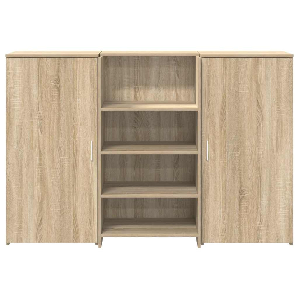 Produktbild för Receptionsdisk sonoma-ek 155x50x103,5 cm konstruerat trä