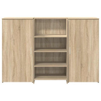 Produktbild för Receptionsdisk sonoma-ek 155x50x103,5 cm konstruerat trä